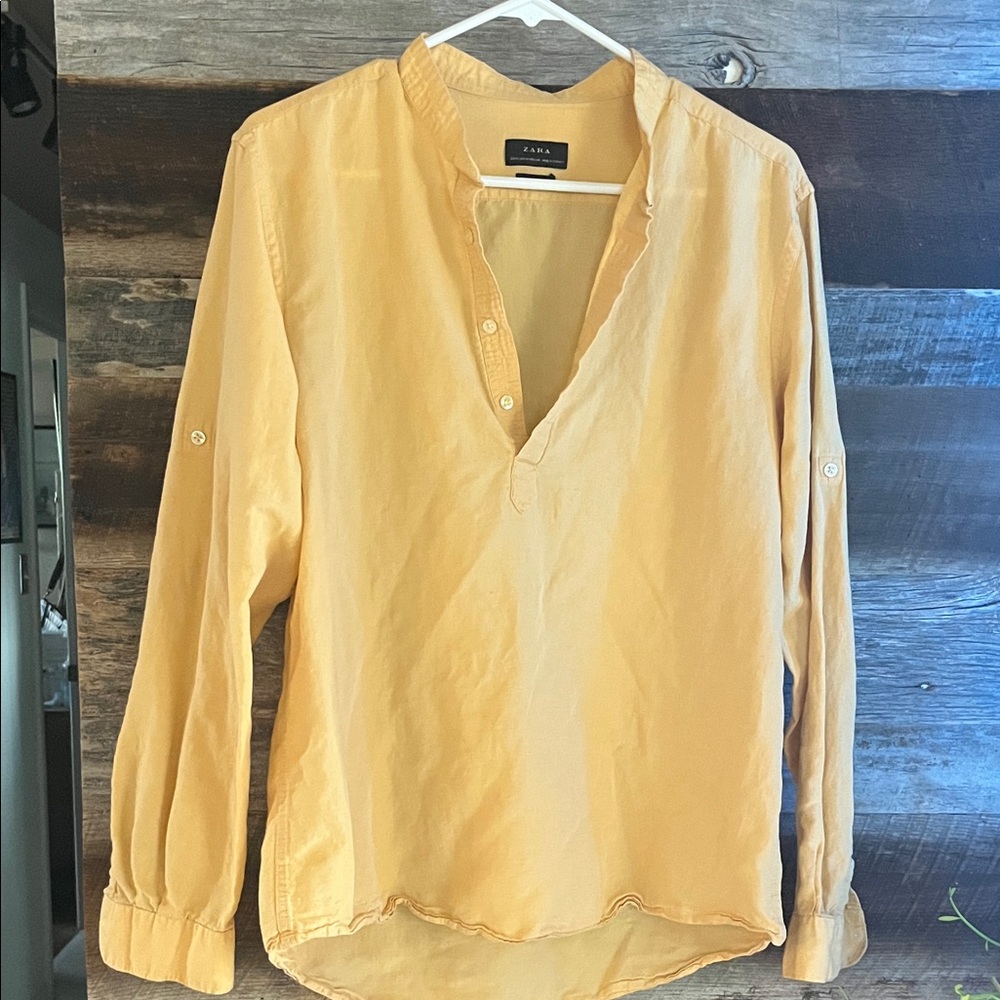 Zara Mustard Women's Blouse